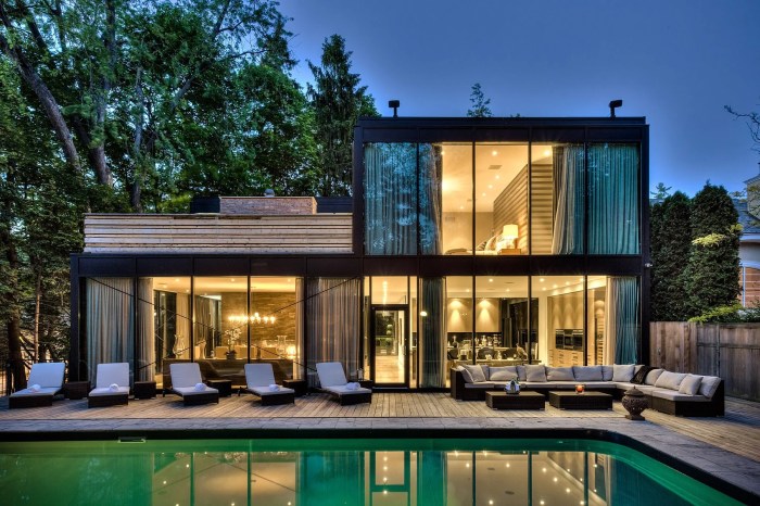 Glass house modern houses design float contemporary one